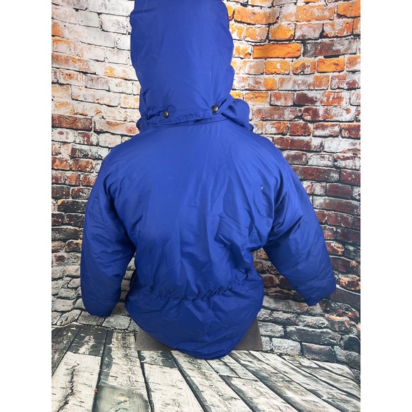 VTG LL Bean Down Penobscot Parka Womens Medium Hood Long Coat‎ Puffer Winter - Picture 4 of 8